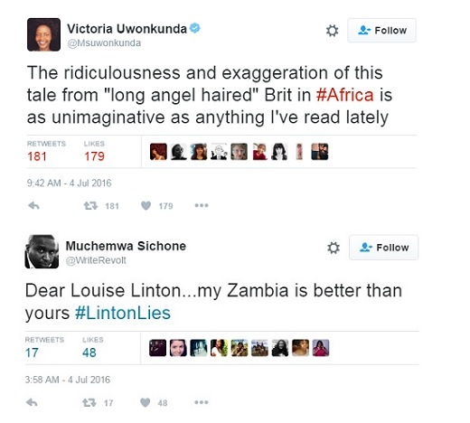Africans have had it with the negative and false portrayal of our beautiful continent. #Lintonlies